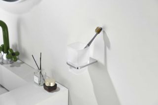 Настенный стакан одинарный Grocenberg AC0053 (Хром)